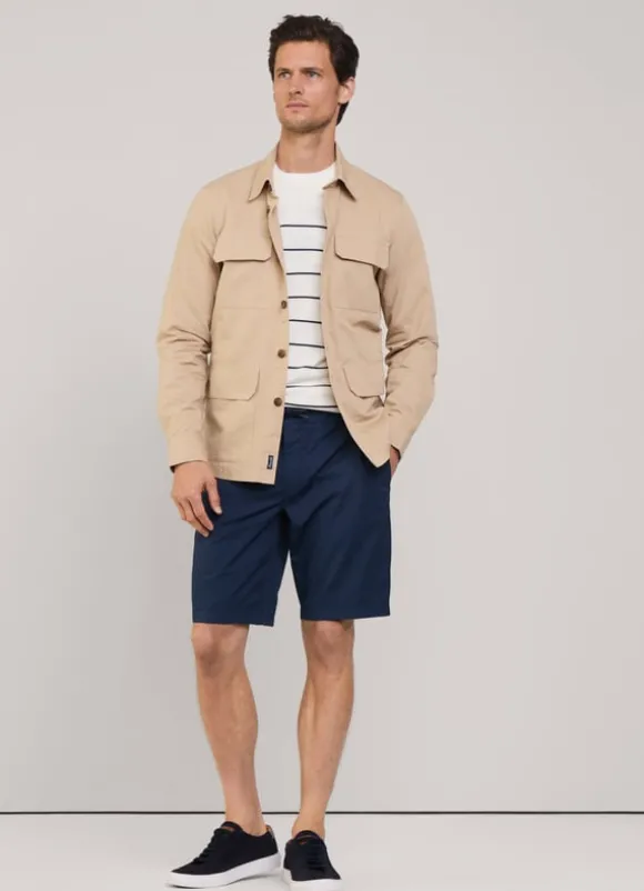 bermuda shorts with drawstring waist