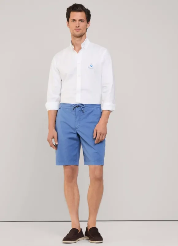 bermuda shorts with drawstring waist