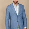 chambray linen blazer