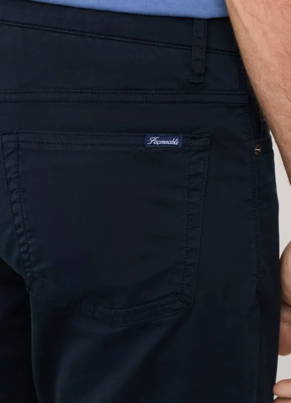 classic fit gabardine trousers