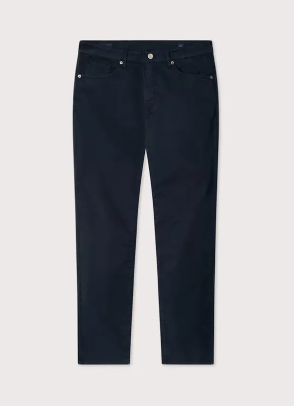 classic fit gabardine trousers