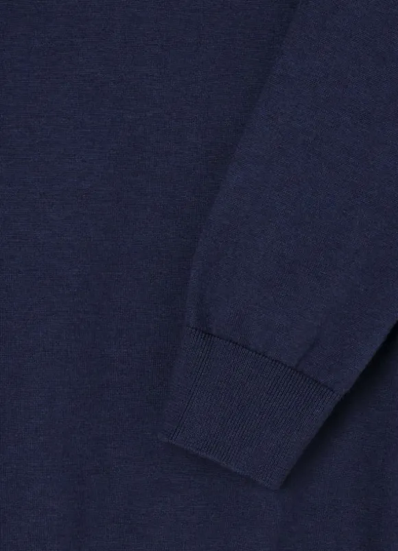 cotton silk v neck jumper