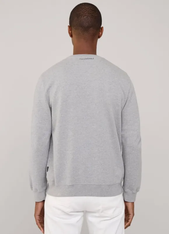 embroidered bird crew neck sweatshirt