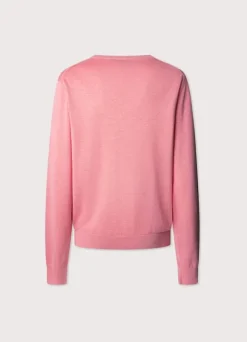 embroidered bird crew neck jumper