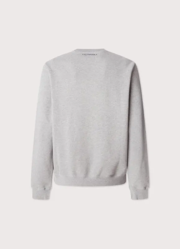 embroidered bird crew neck sweatshirt