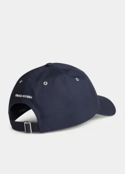 embroidered gabardine cap