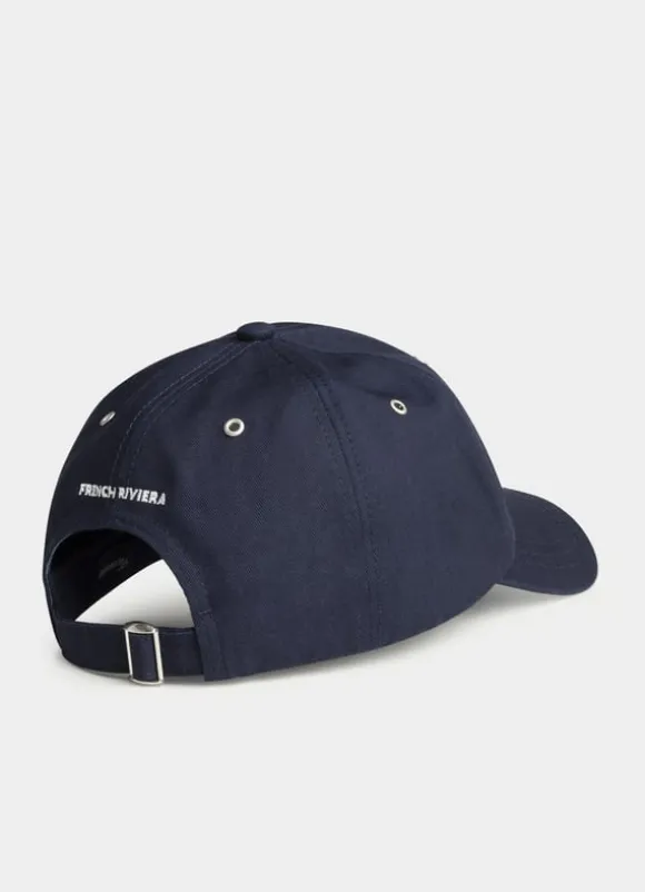embroidered gabardine cap