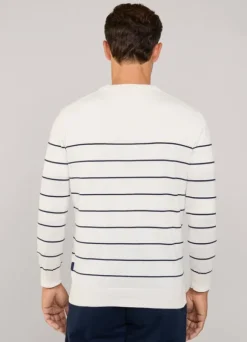 fine stripe crew neck jumper