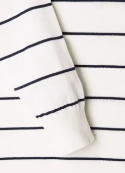 fine stripe crew neck jumper