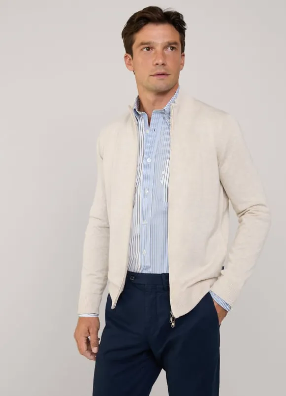 full zip cardigan
