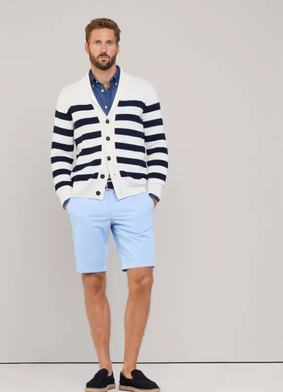 garment dyed stretch bermuda shorts