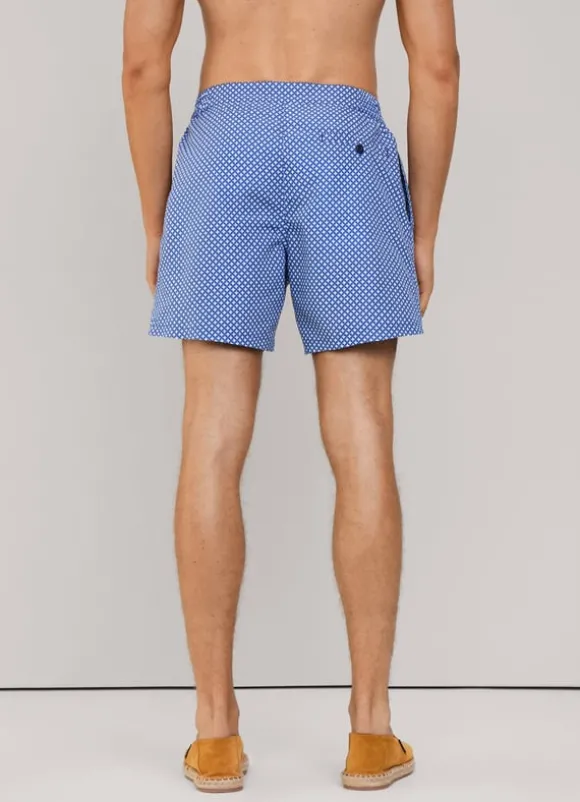 geometric swim shorts