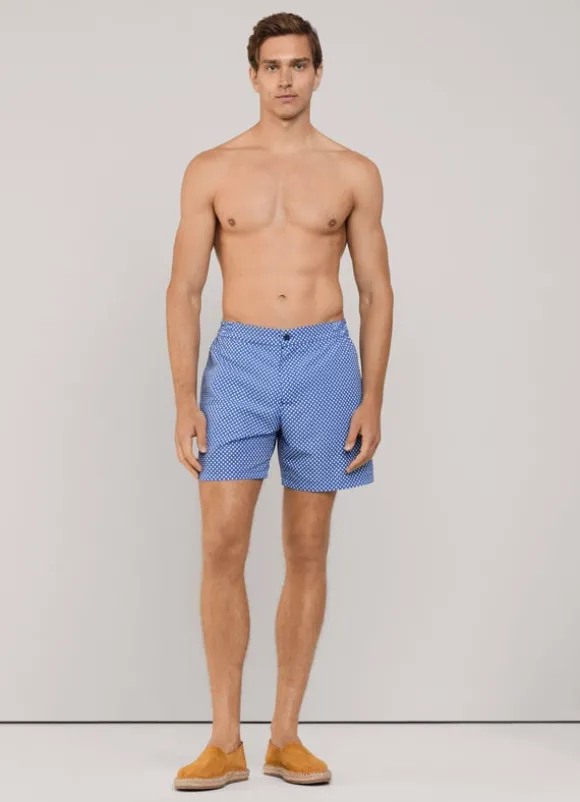 geometric swim shorts