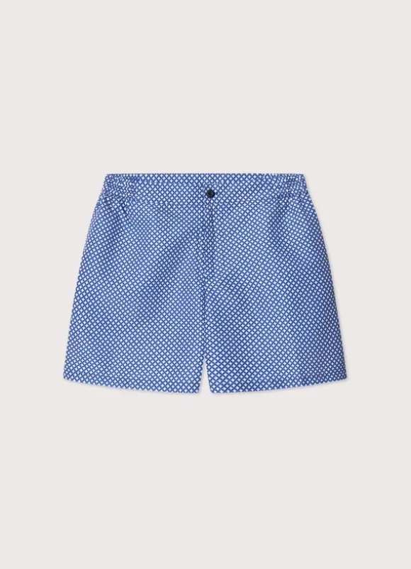 geometric swim shorts