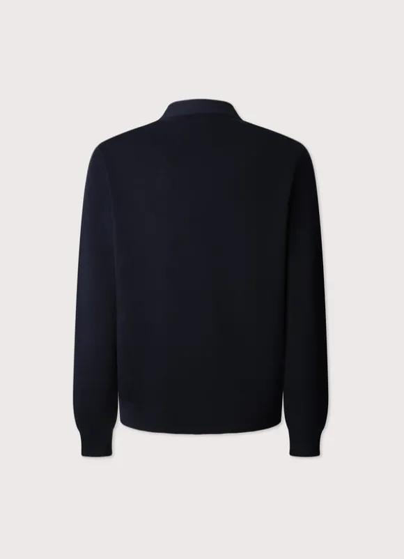 hybrid cardigan with buttoned closure