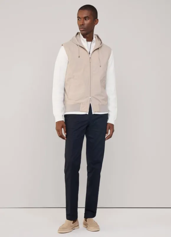 hybrid gilet with hood