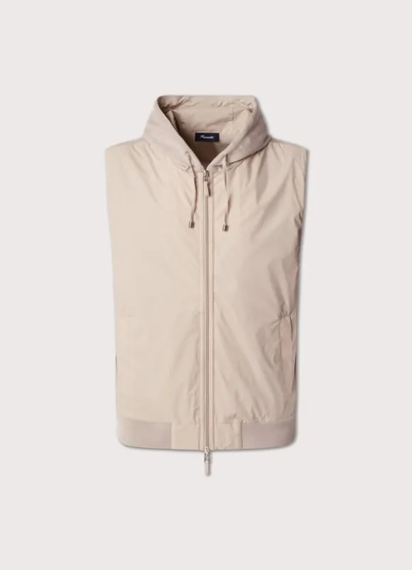 hybrid gilet with hood
