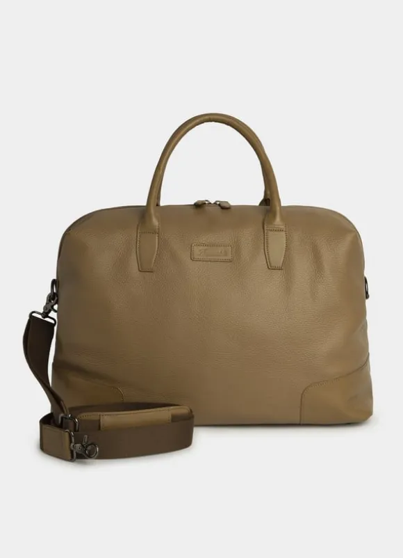 leather travel bag