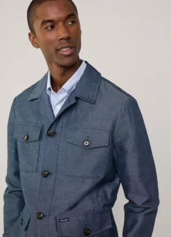 linen cotton safari jacket
