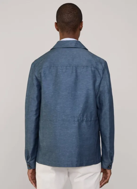 linen cotton safari jacket