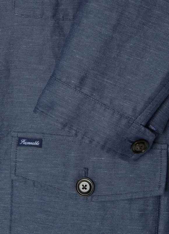 linen cotton safari jacket