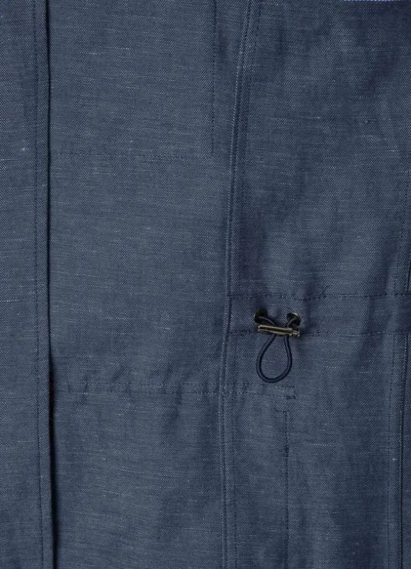linen cotton safari jacket