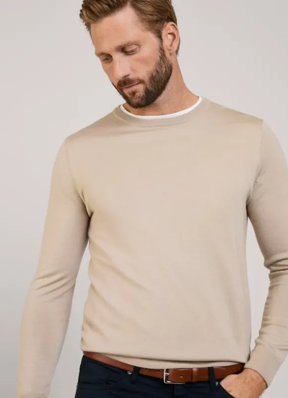 merino wool crew neck jumper