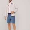 micro check stretch bermuda shorts