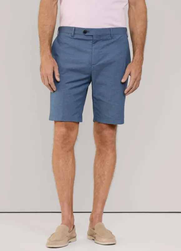 micro check stretch bermuda shorts