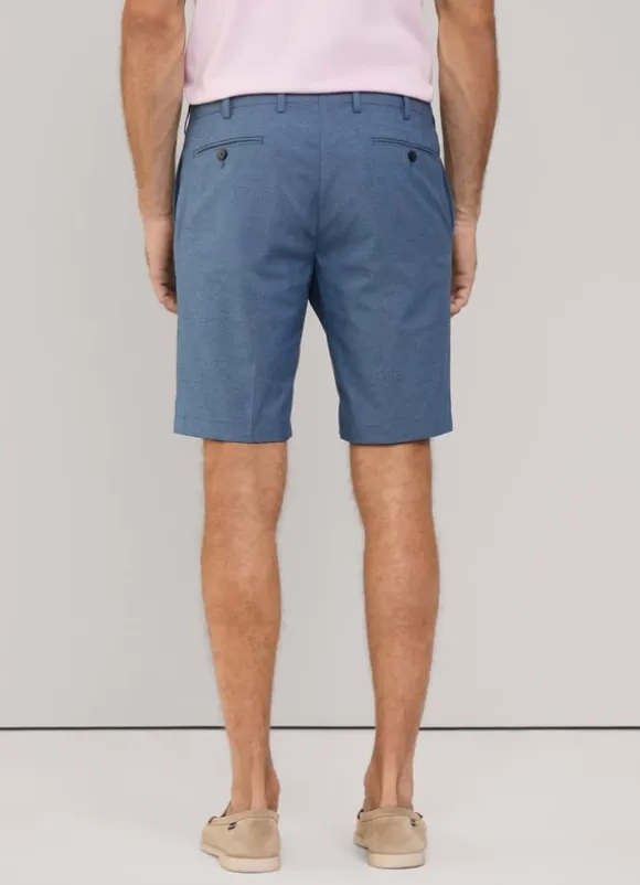 micro check stretch bermuda shorts