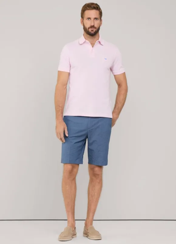 micro check stretch bermuda shorts