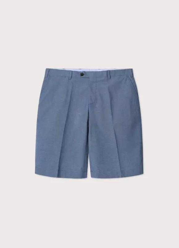 micro check stretch bermuda shorts