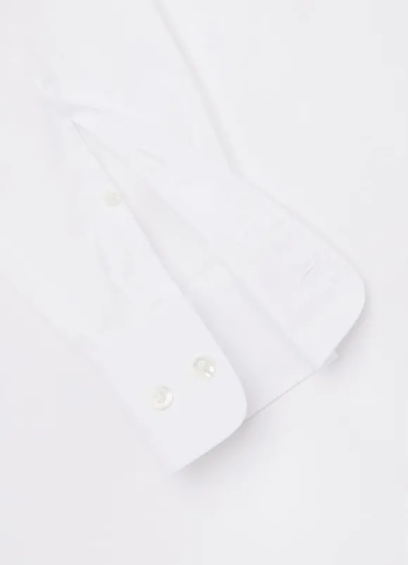 regular fit 120 thread count poplin shirt