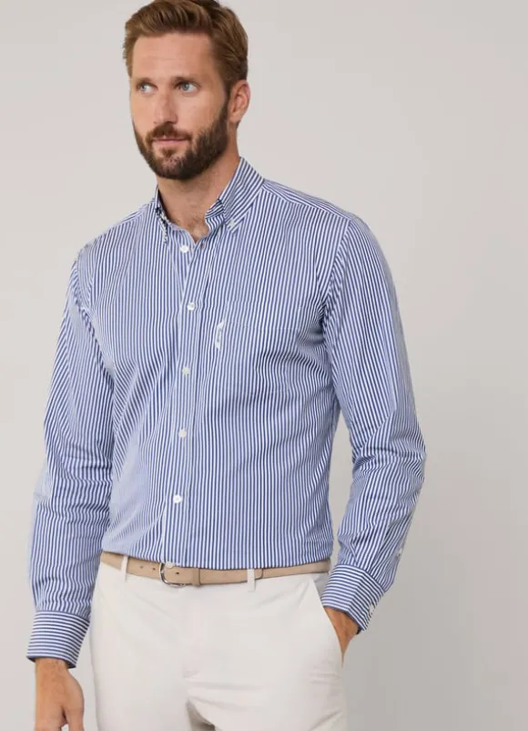 regular fit bengal striped poplin shirt