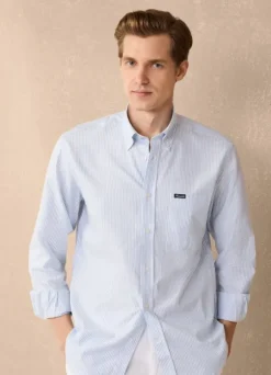 regular fit bengal striped oxford shirt