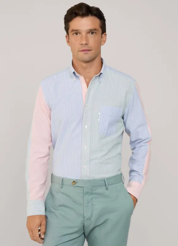 regular fit bengal striped oxford shirt