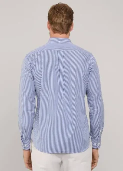 regular fit bengal striped poplin shirt
