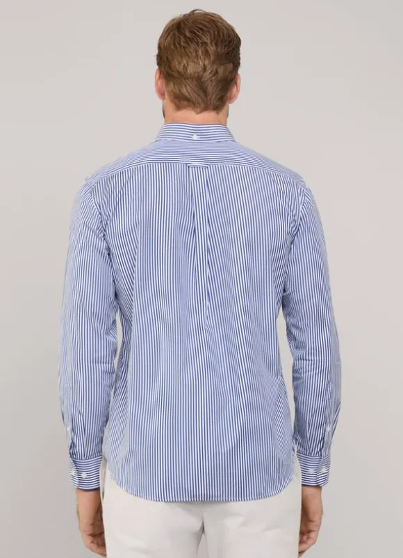 regular fit bengal striped poplin shirt