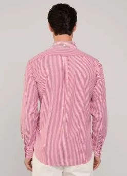 regular fit bengal striped poplin shirt