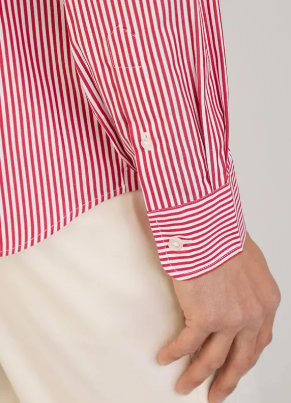 regular fit bengal striped poplin shirt