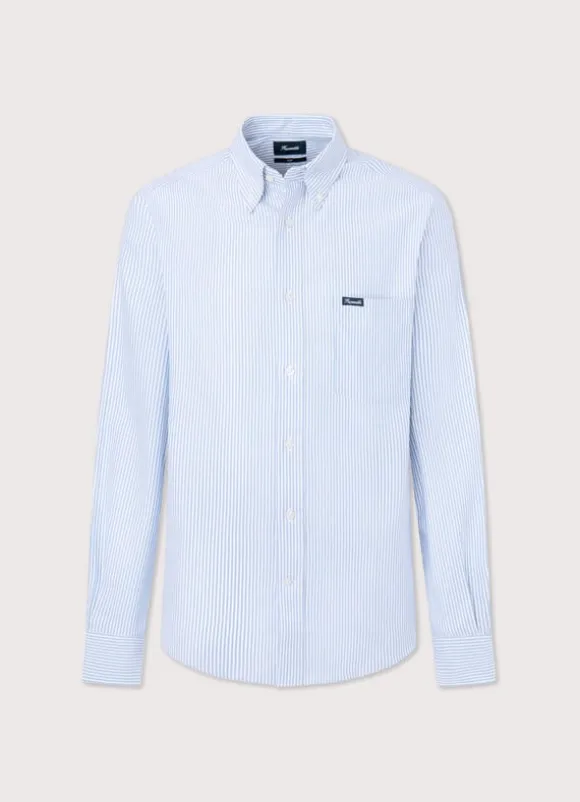 regular fit bengal striped oxford shirt