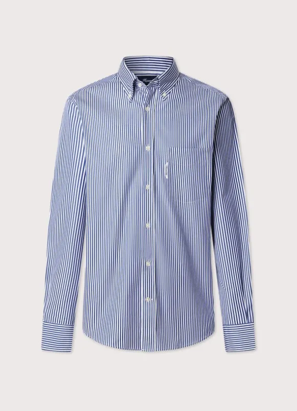 regular fit bengal striped poplin shirt