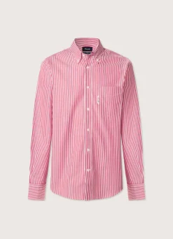 regular fit bengal striped poplin shirt