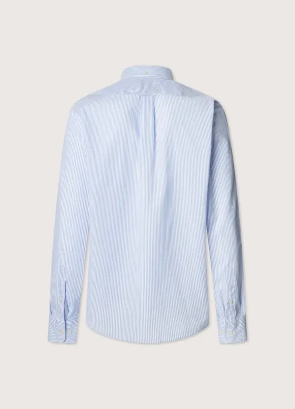 regular fit bengal striped seersucker shirt