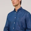regular fit chambray shirt