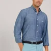regular fit chambray shirt