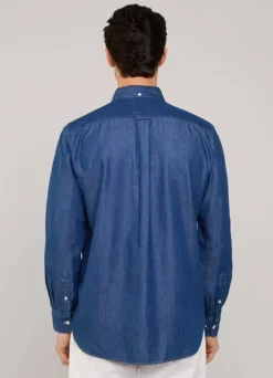 regular fit chambray shirt