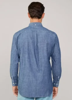 regular fit chambray shirt