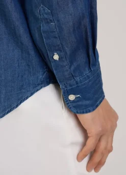regular fit chambray shirt