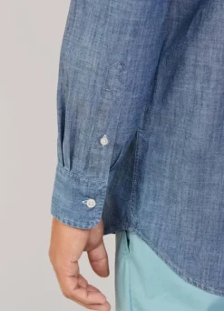 regular fit chambray shirt